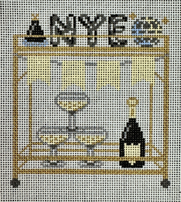 New Year's Eve Bar Cart