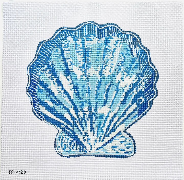 Blue Scallop Canvas