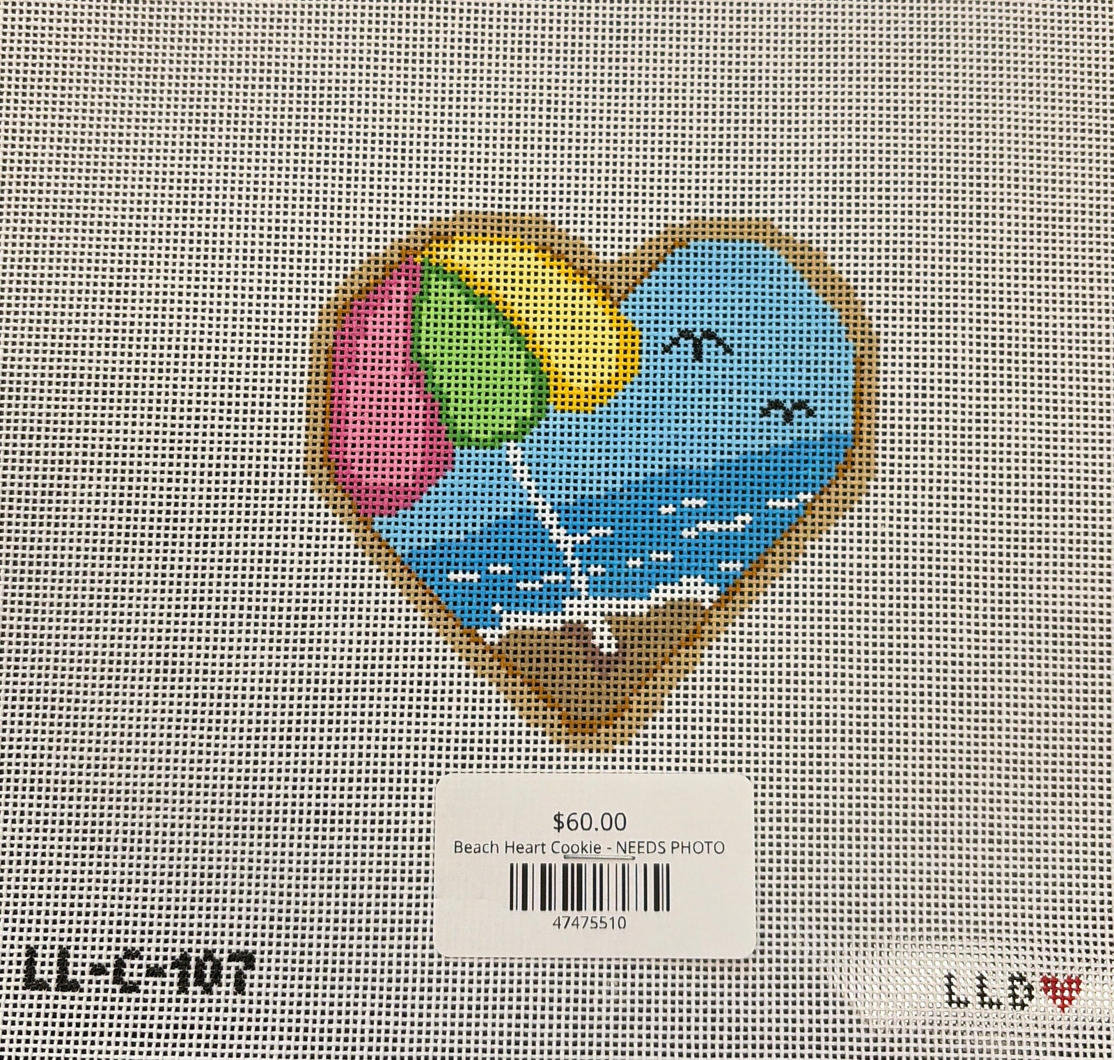 Beach Heart Cookie