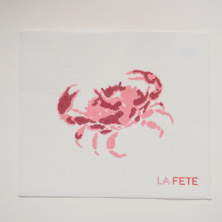 Pink Crab Canvas