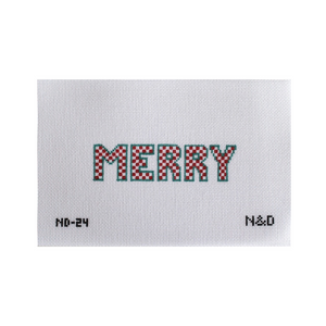 Merry Checkerboard Letters