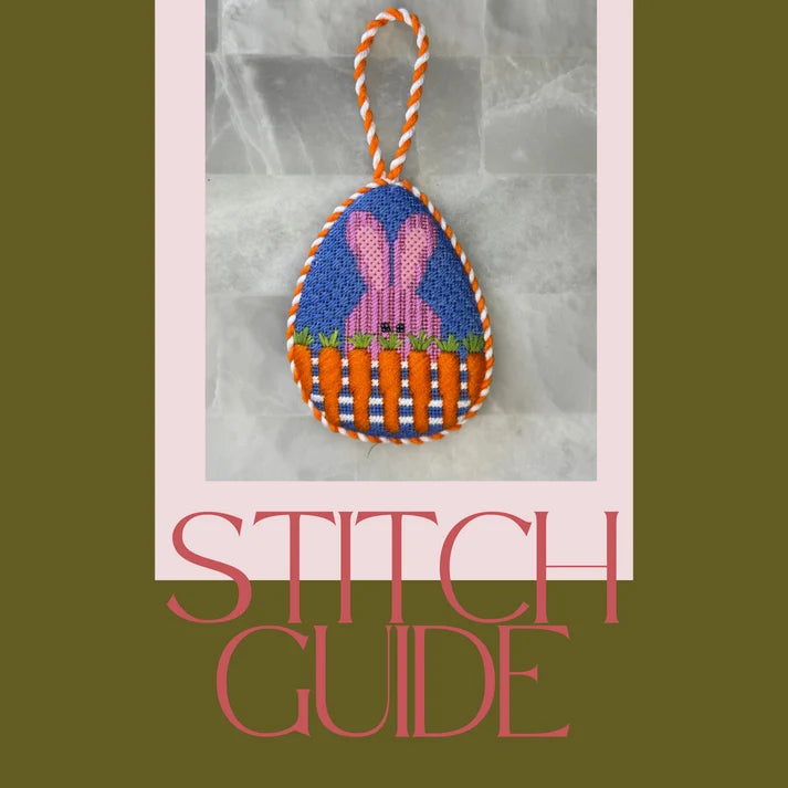 Stitch Guide - Bunny With Carrot Fence Egg (ND-16)