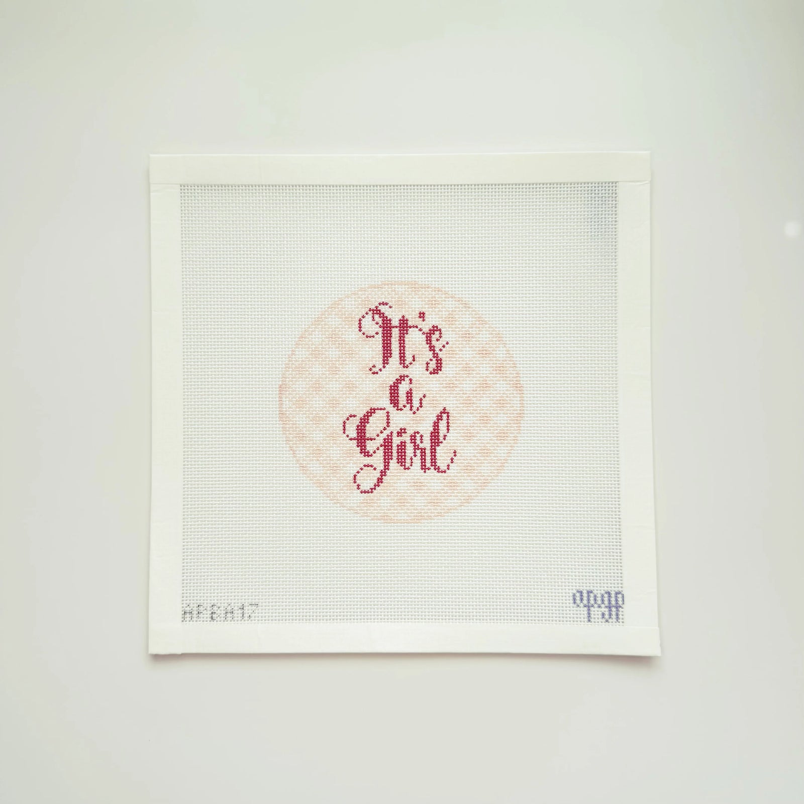 PREORDER: APBA17 - "It's a Girl" Gingham Round