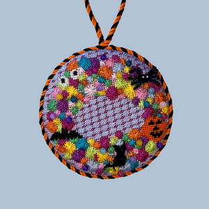 Colorful Spooky Wreath Ornament