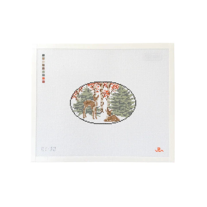 Fawn Oval Canvas