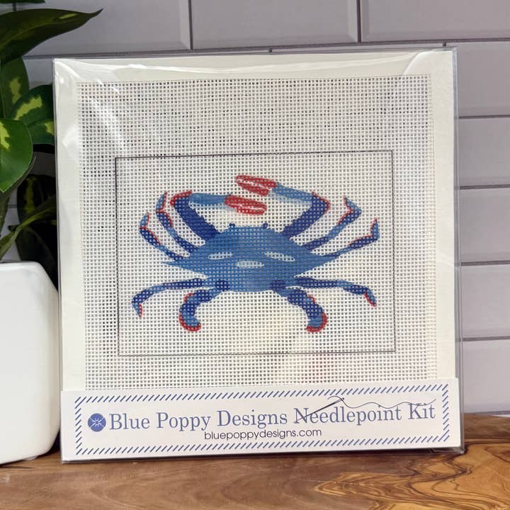 Blue Crab Needlepoint Kit