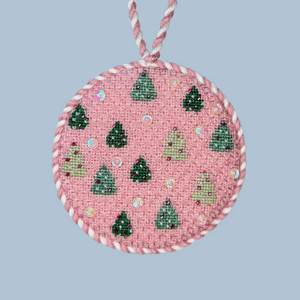 Pink Trees Round