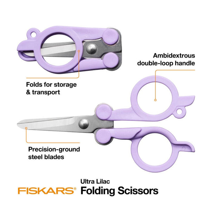 Folding Scissors 4"-Ultra Lilac