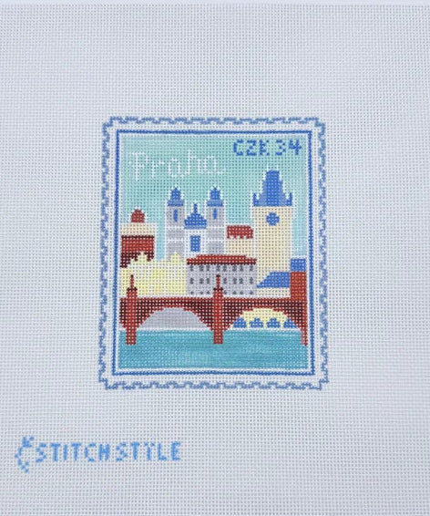Prague Travel Stamp