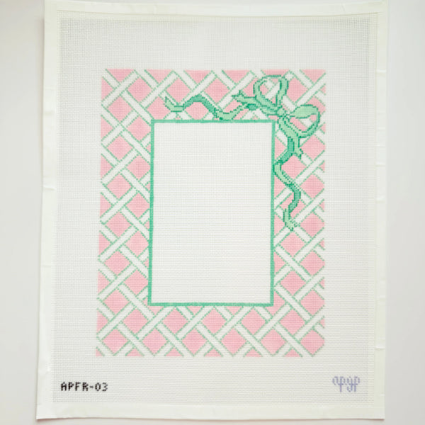 Pink Lattice Frame with Bows - The Black Sheep Shop