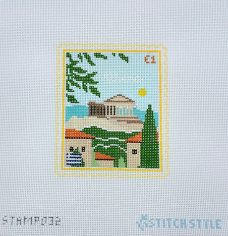 Athens Travel Stamp