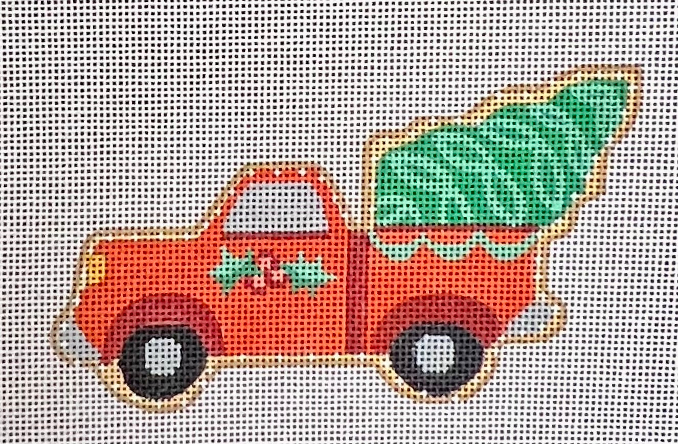 Cheryl Huckaby:CH-1082 (Christmas Cookie - Truck with Tree)