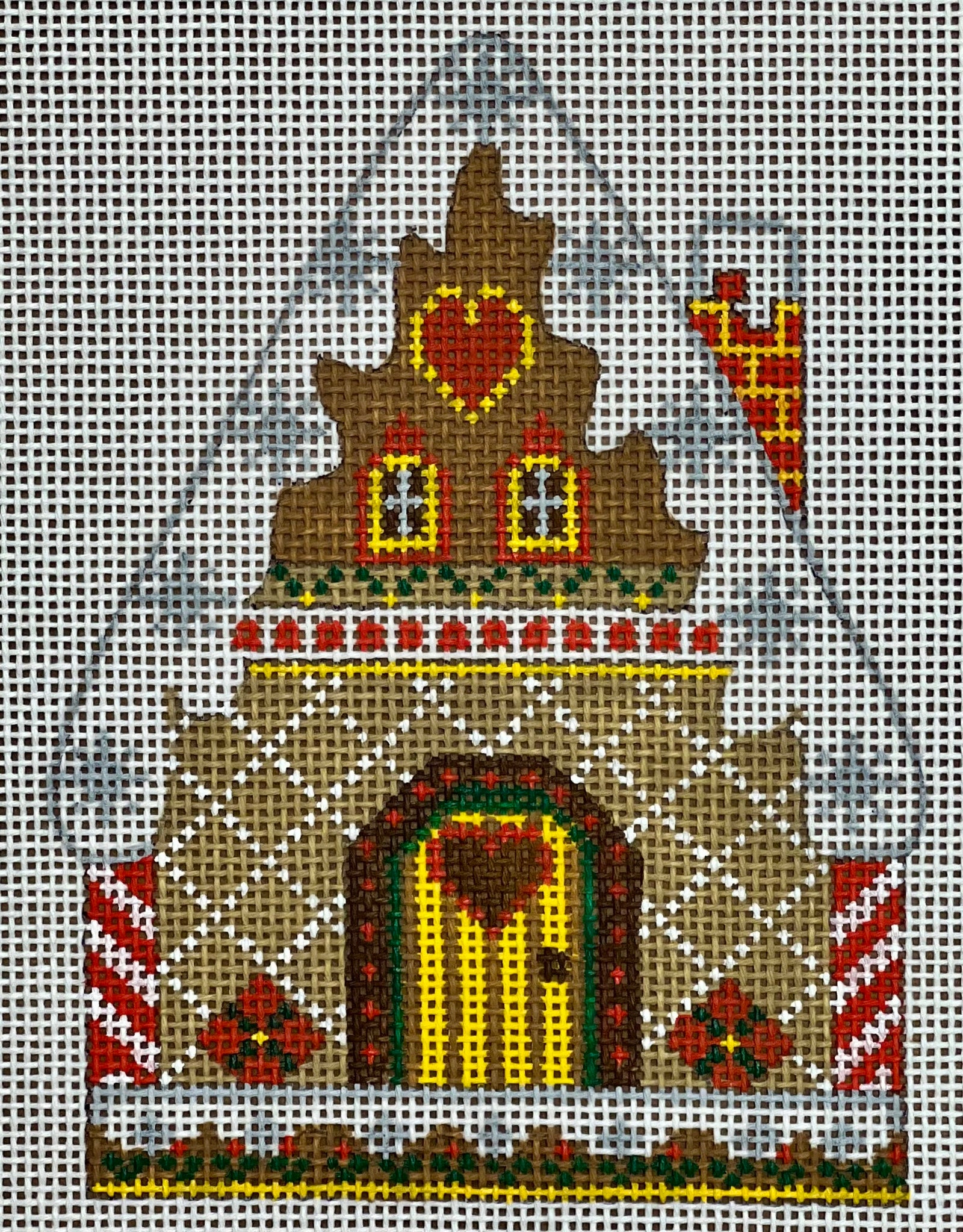 Cheryl Huckaby:CH-1092 (Gingerbread House 3 - stitchguide available)