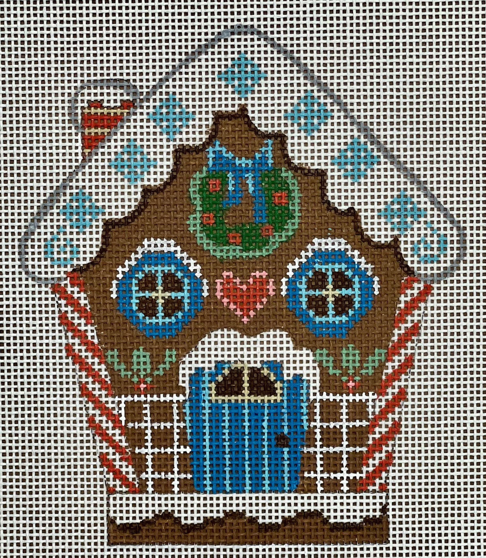 Cheryl Huckaby:CH-1093 (Gingerbread House 4 - stitchguide available)