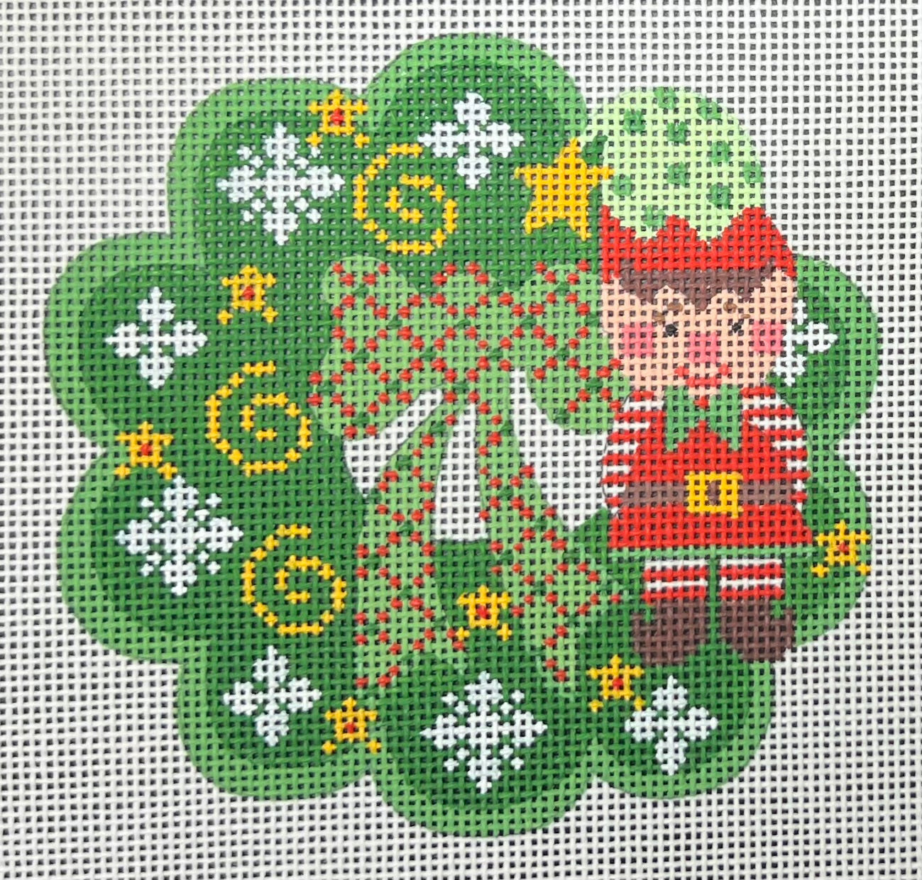 Cheryl Huckaby:CH-1292 (Wreath Ornament - Elf)