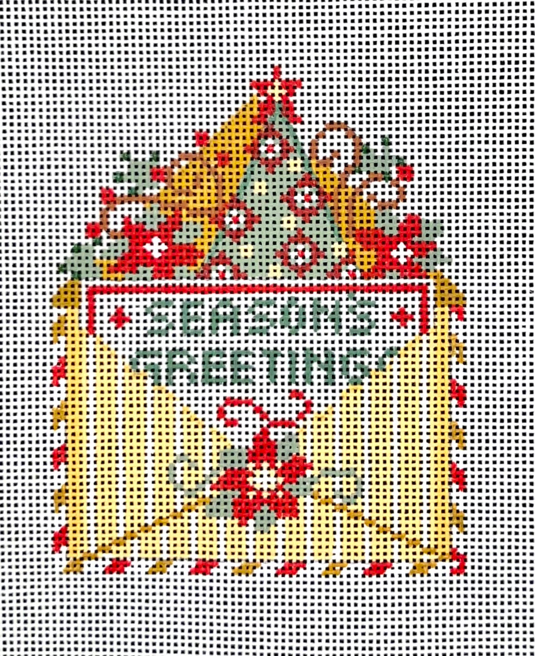 Cheryl Huckaby:CH-1316 (Season's Greetings Letter - stitchguide available)