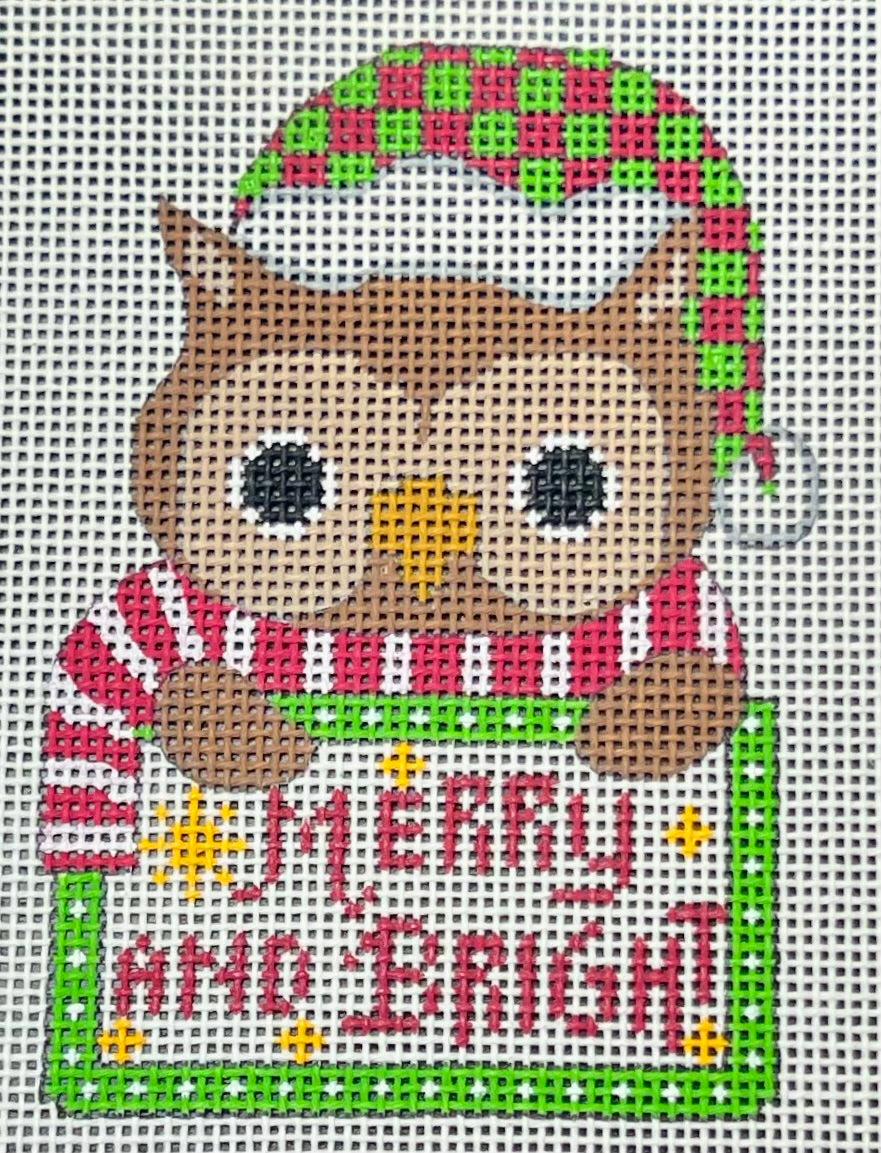 Cheryl Huckaby:CH-1412 (Owl Tag - Merry and Bright)
