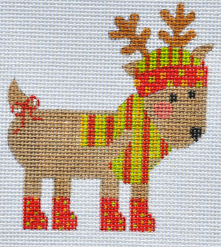 Cheryl Huckaby:CH-154 (Polka Dot Reindeer - stitchguide available)
