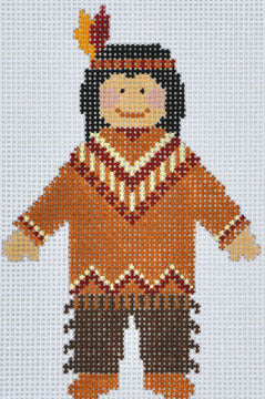 Cheryl Huckaby:CH-361 (Native American Boy - stitchguide available)
