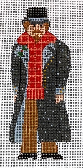 Cheryl Huckaby:CH-620 (Victorian Christmas Man - stitchguide available)