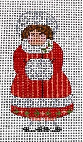 Cheryl Huckaby:CH-623 (Victorian Christmas Girl - stitchguide available)