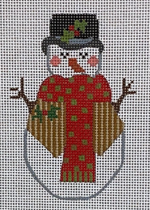 Cheryl Huckaby:CH-624 (Victorian Christmas Snowman - stitchguide available)