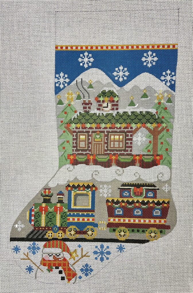 Cheryl Huckaby:CH-645 (Christmas Train Stocking)