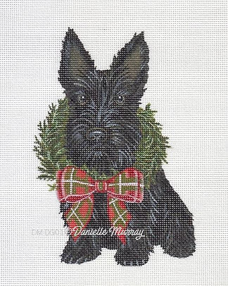 Holiday Scottie Ornament