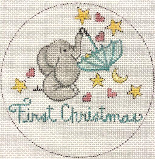 Elephant Baby First Christmas