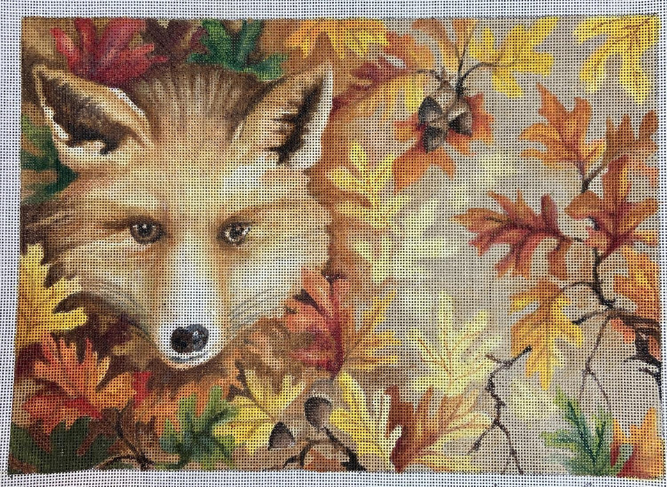 Fox Face & Leaves