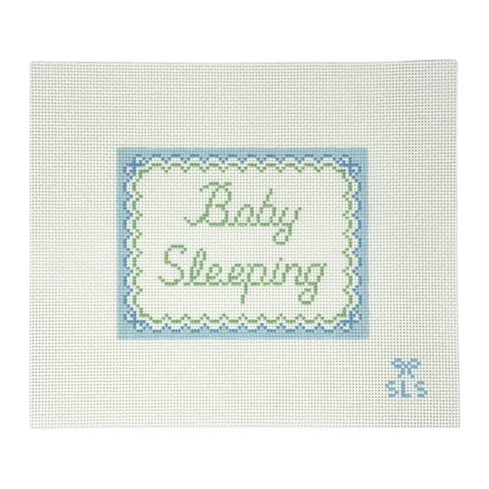 Baby Sleeping Blue Bows