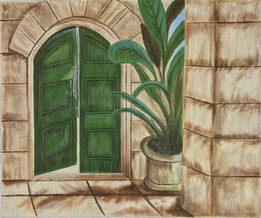 Green Doorway