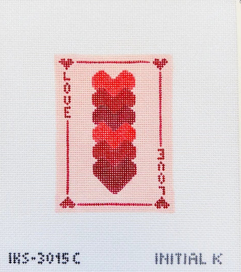 Love Card with Hearts