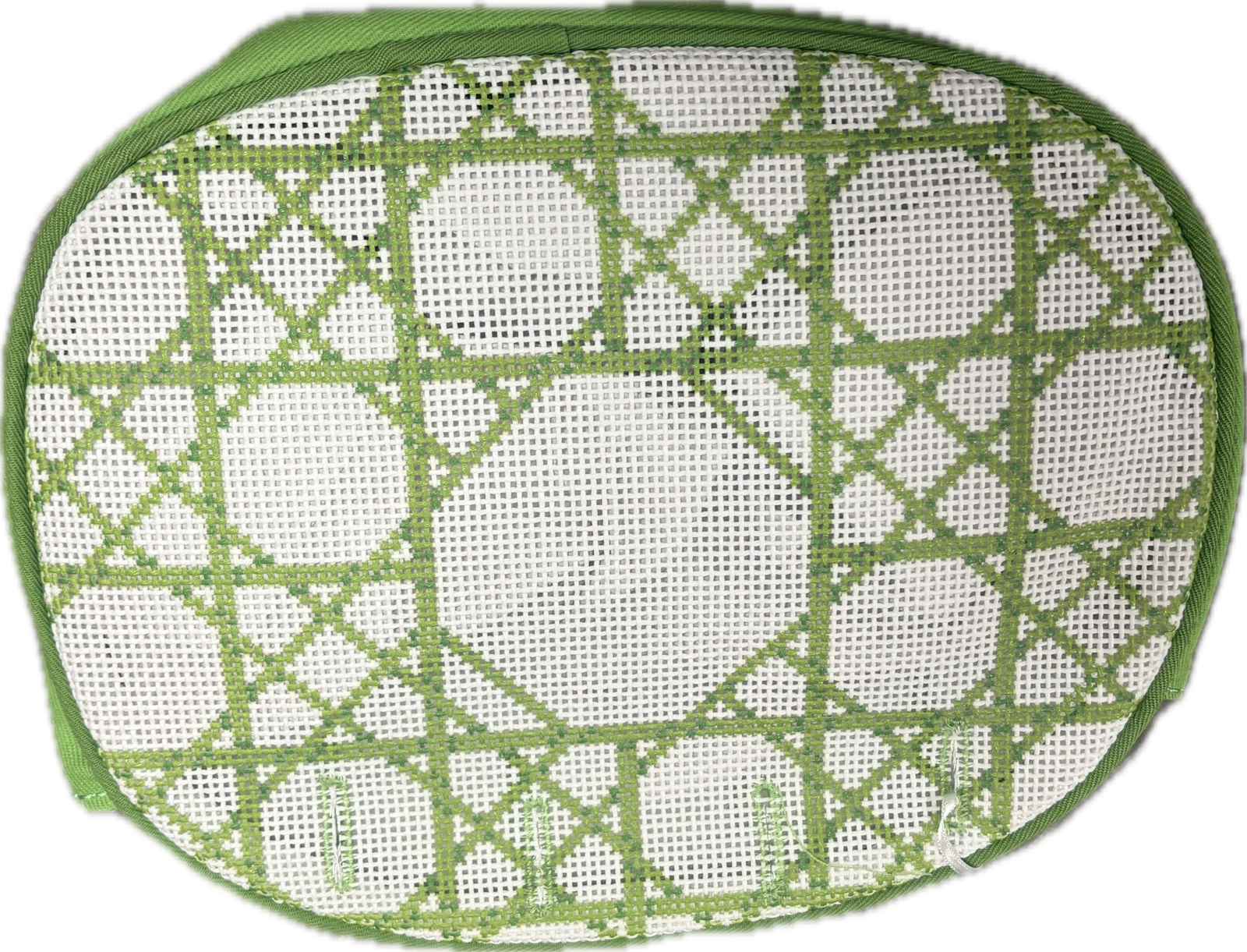 Bermuda Bag Cover ONLY - Green & White Caning