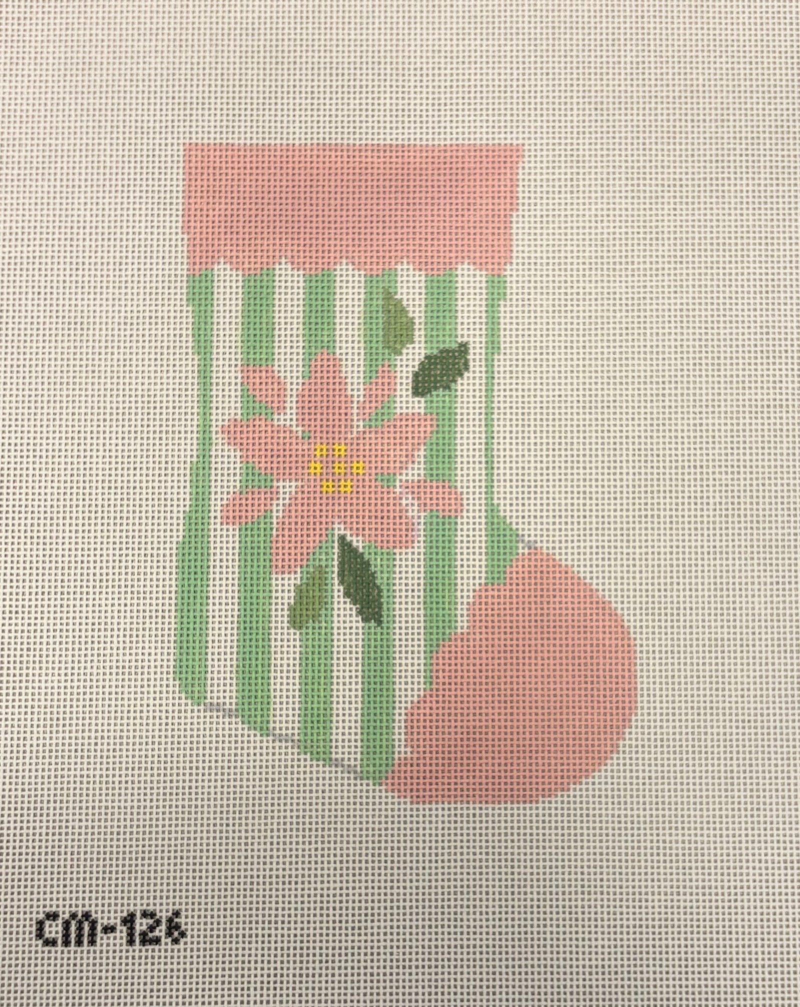 Poinsettia Tree Mini Stocking