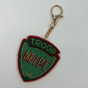 Troop NDLPT Beaded Bag Charm