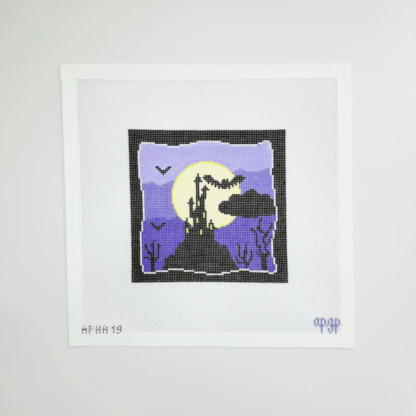 PREORDER: APHA19 - Spooky Scene - Purple with Haunted House