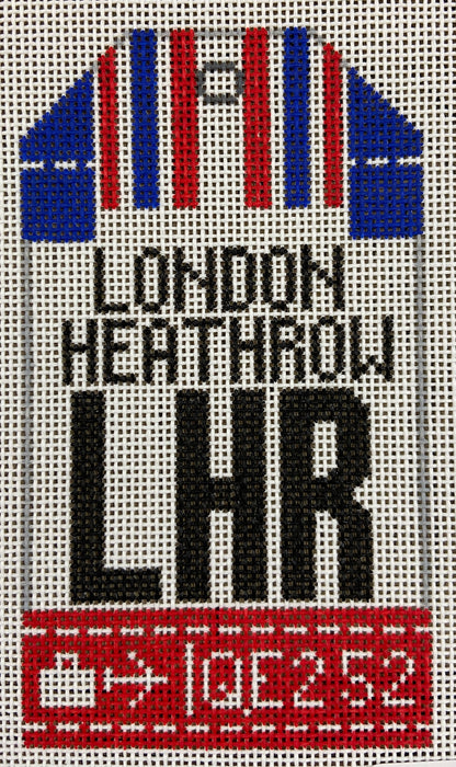 London Heathrow Retro Travel Tag