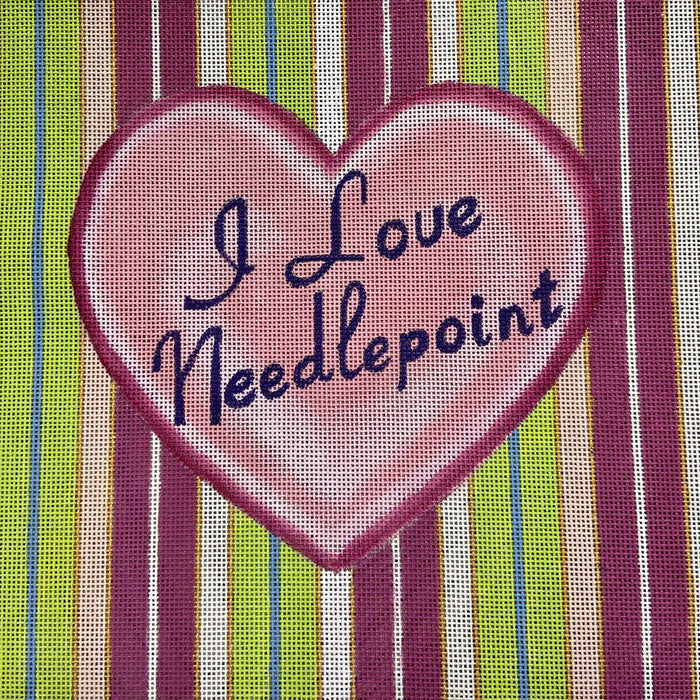 I Love Needlepoint Heart
