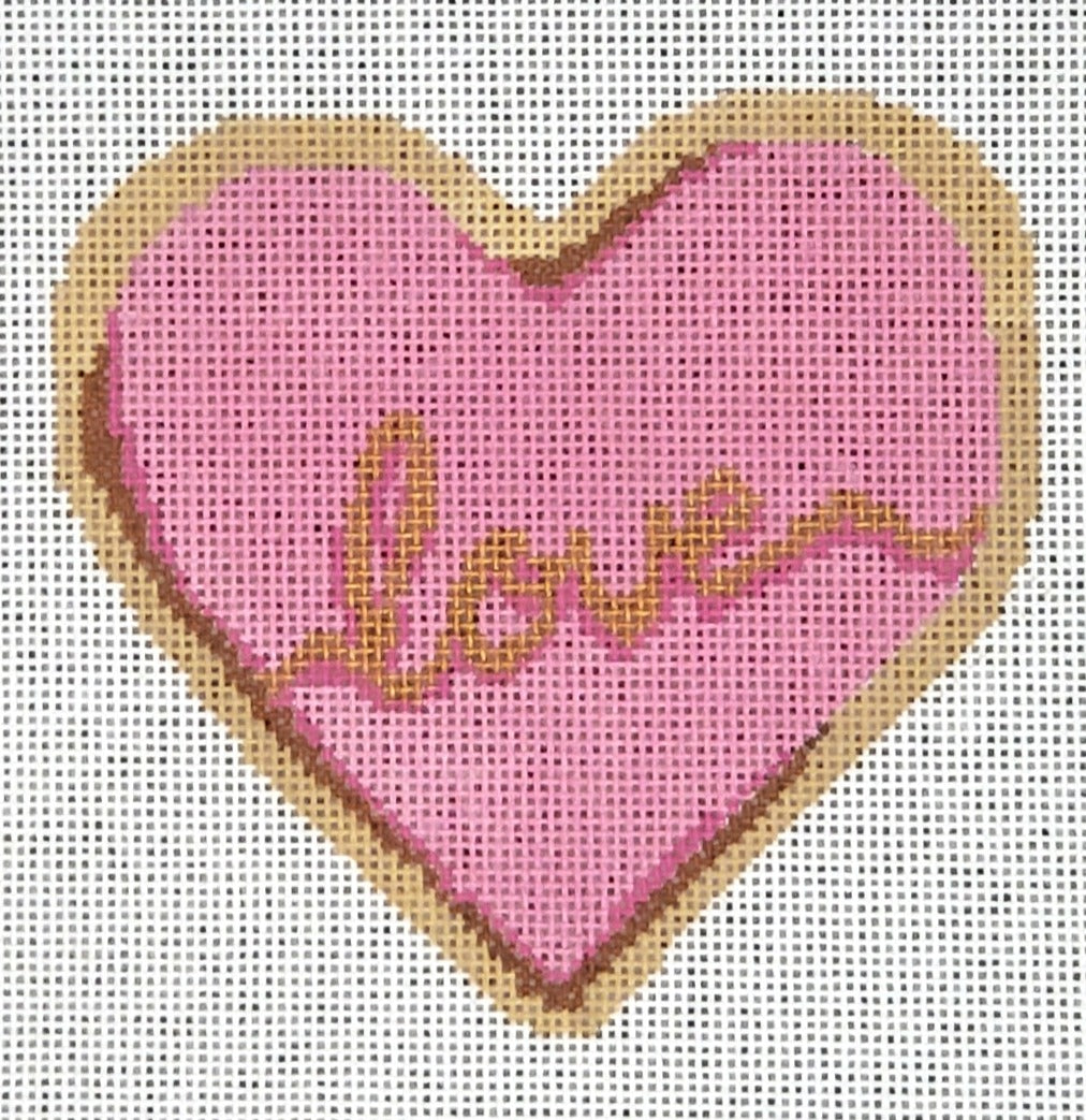 Love Heart Cookie w/ Stitch Guide