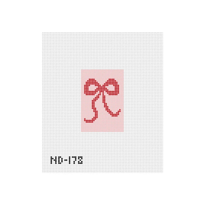 Pink and Red Bow Insert