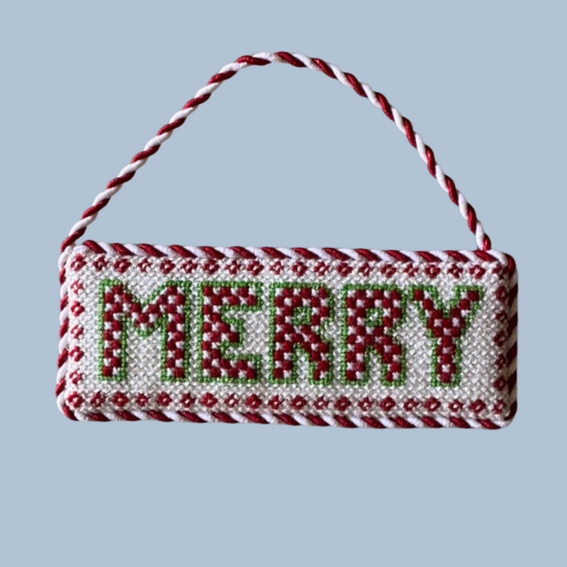 Merry Checkerboard Letters