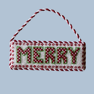 Merry Checkerboard Letters