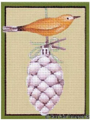 Pinecone and Bird