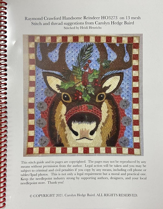 Raymond Crawford Handsome Reindeer - Stitch Guide