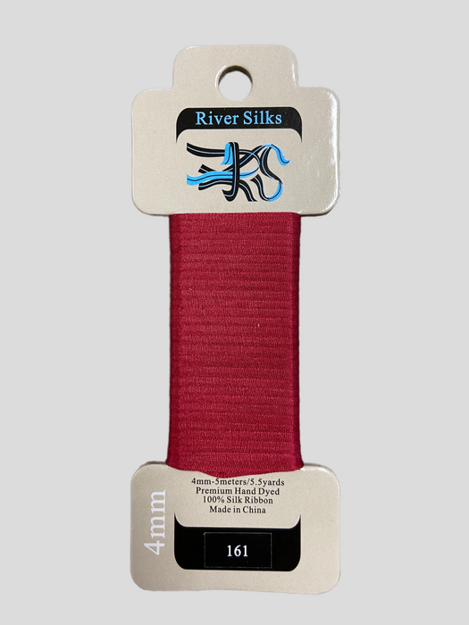 River Silks 4mm - 161 Dark Red