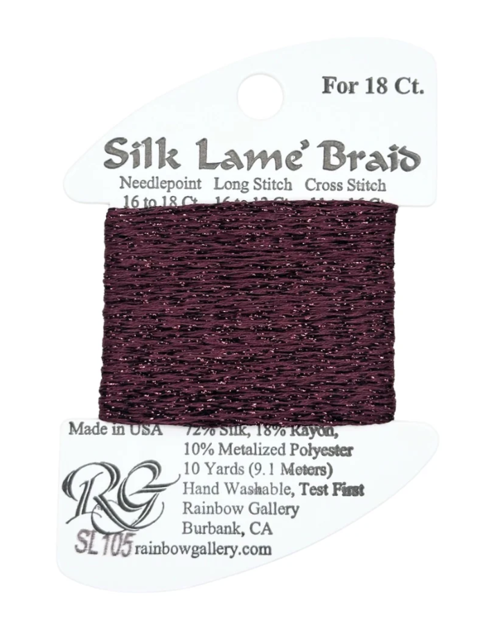 SILK LAME BRD SL105-WINE