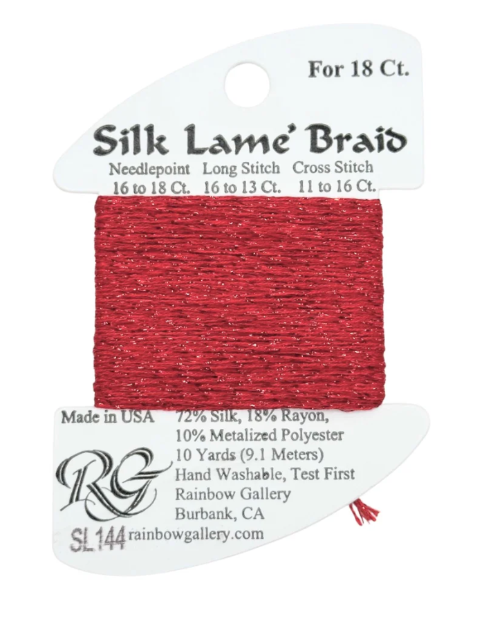 SILK LAME BRD SL144-X-MS RED