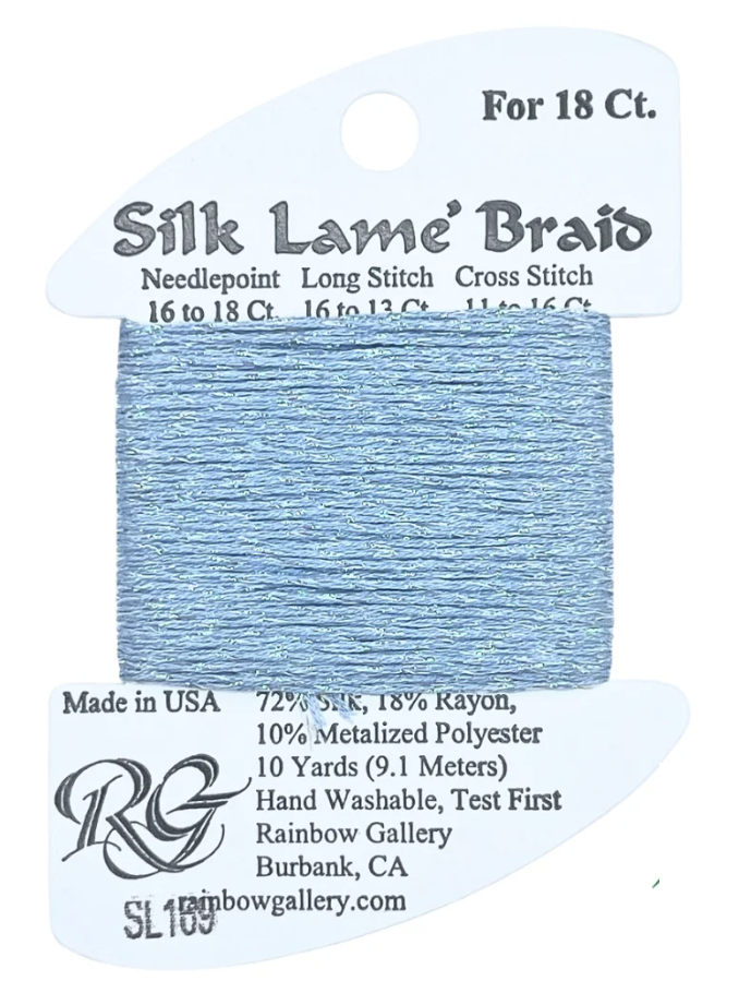 SILK LAME BDR SL169-BLUE BELL