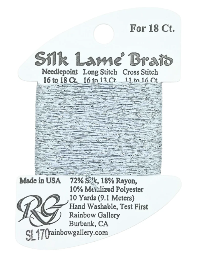 SILK LAME BRD SL170-BLUE FOG